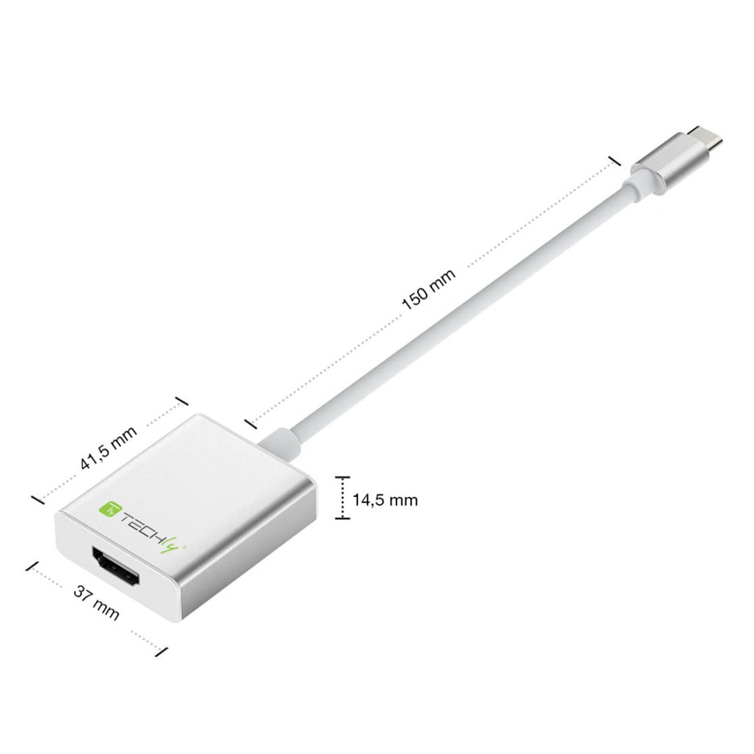 Convertisseur Techly USB-C - HDMI