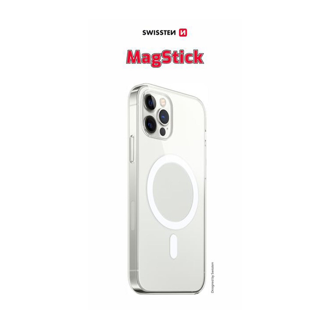 Swissten iPhone 14 Magstick Hoesje | Transparant