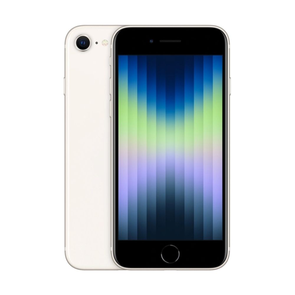 Refurbished iPhone SE 2022 128GB Wit Simlockvrij - Productfoto 2 - Back in Use