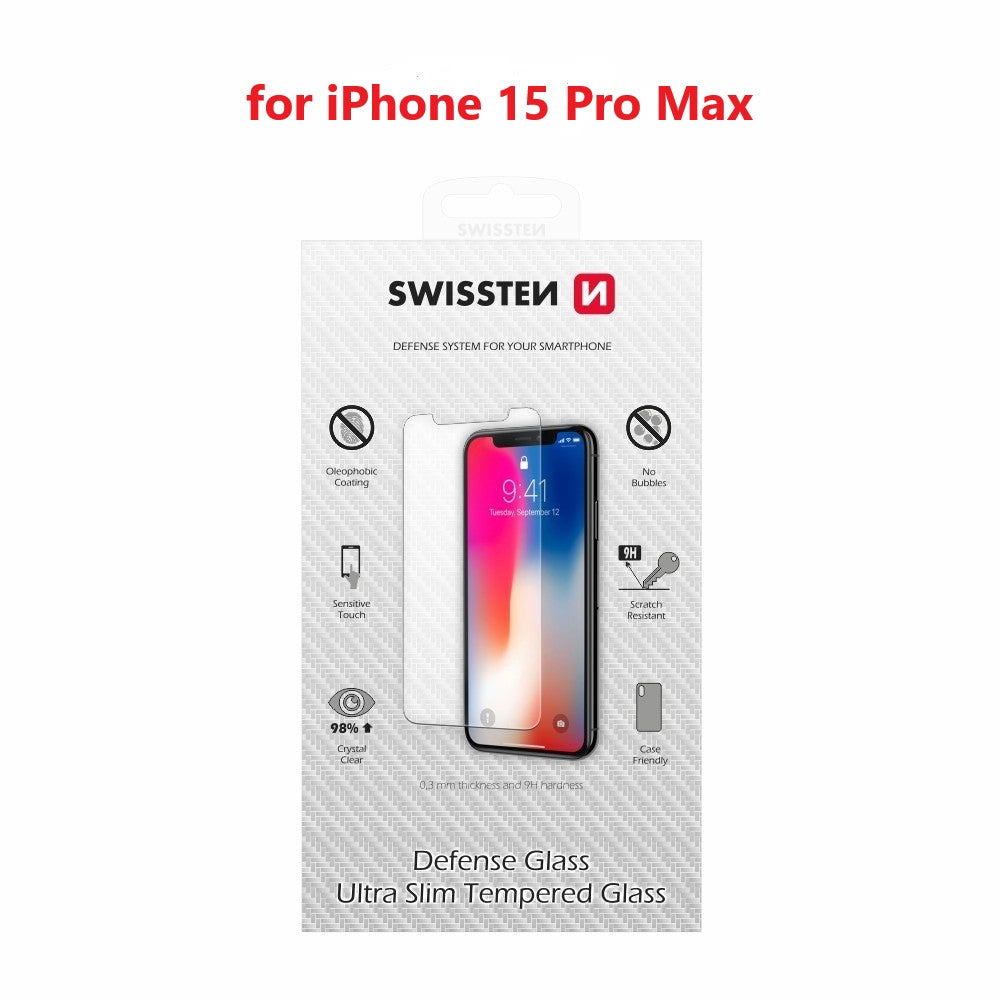iPhone 15 Pro Max Defense Tempered Glass Screen Protector