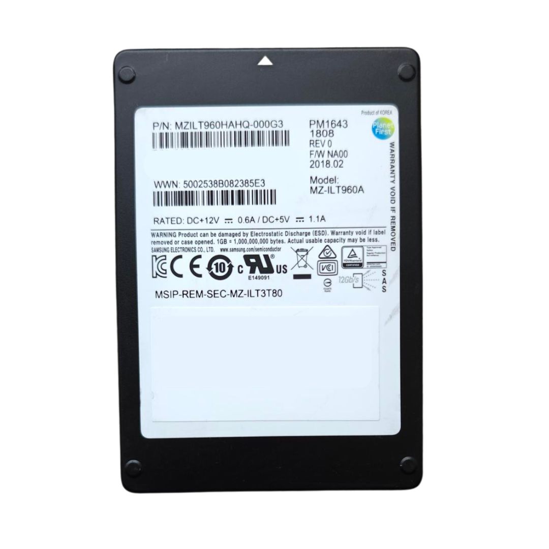 Samsung MZILT960HAHQ-000G3 SAS 12Gb/s 960GB 2.5" PM1643a
